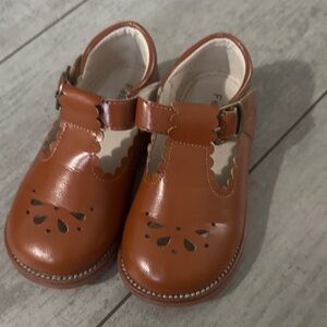 Charming Tan Kids Dress Shoes